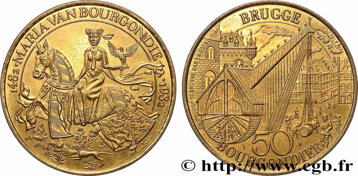 MÉDAILLES TOURISTIQUES Médaille touristique, 500e anniversaire du décès de Marie de Bourgogne SUP