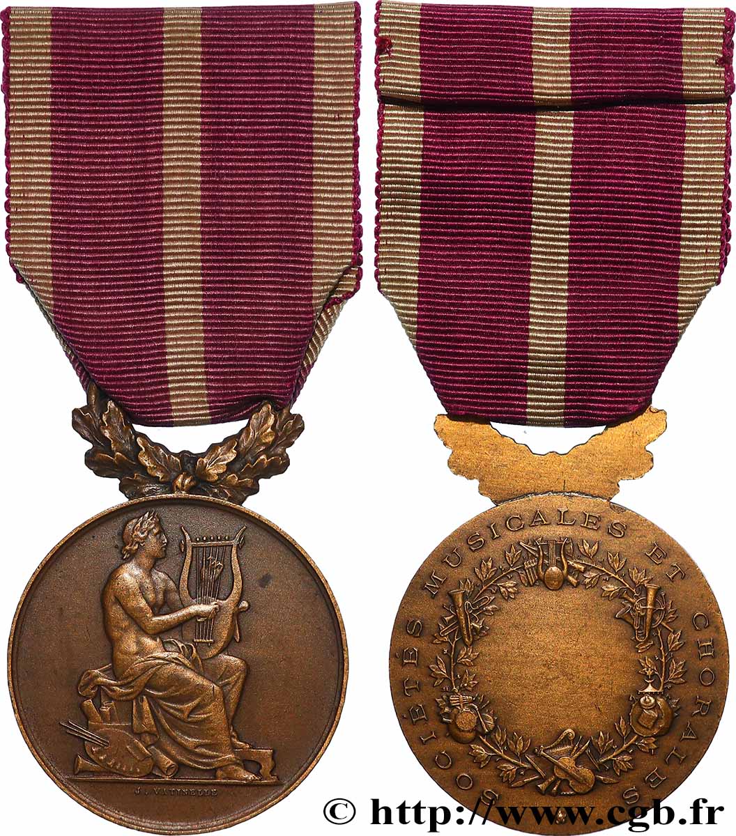 MUSIQUE, ARTS ET CONCERTS Médaille, Sociétés musicales et chorales q.SPL