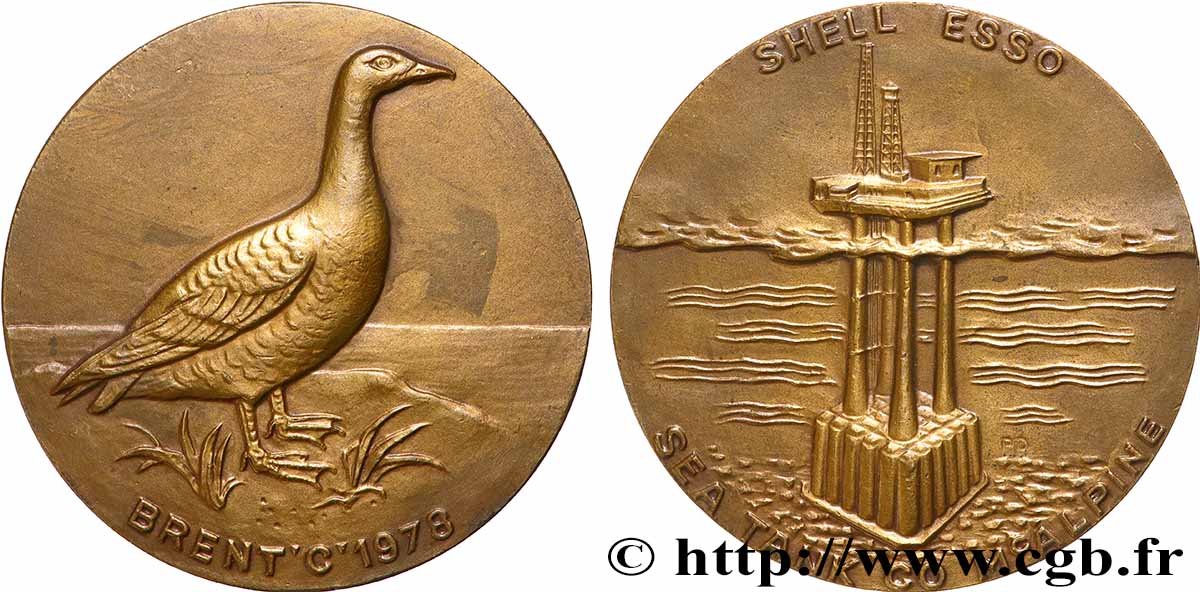 COMPANIES, INDUSTRIES AND MISCELLANEOUS TRADES Médaille, Sea Tank de Shell ESSO AU
