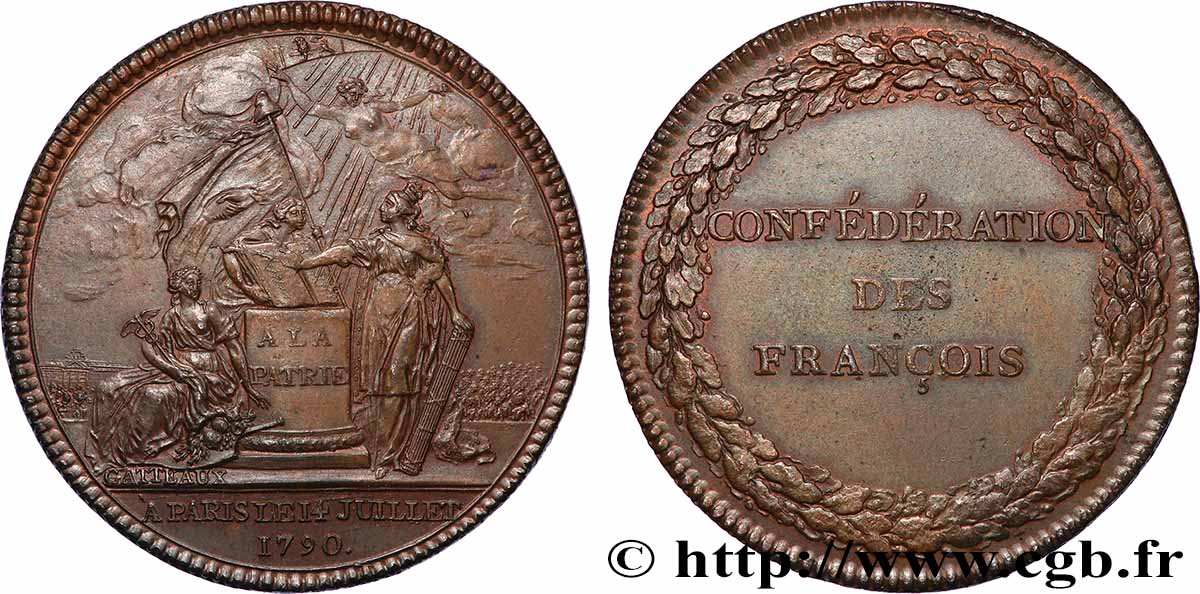 CONSTITUTION - ASSEMBLÉE NATIONALE Médaille, Confédération des François TTB+