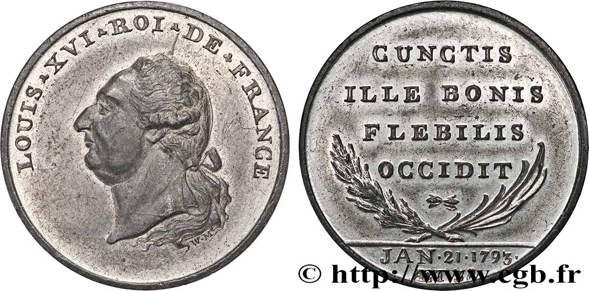 LA CONVENTION Médaille, Louis XVI TTB+