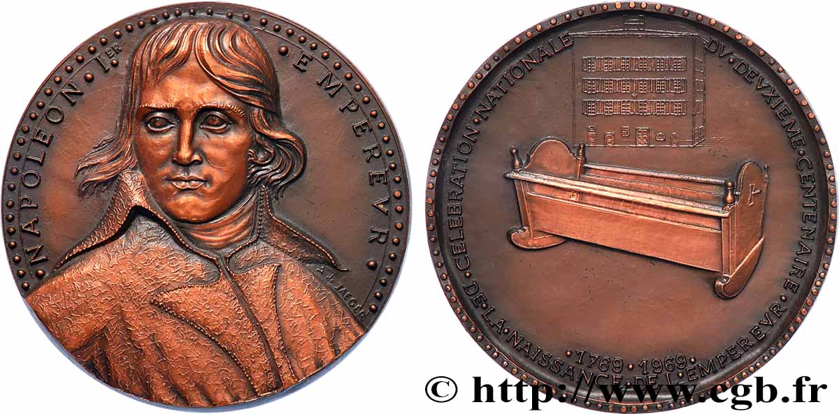 CINQUIÈME RÉPUBLIQUE Médaille, Bi-centenaire de la naissance de l’empereur Napoléon Ier SUP