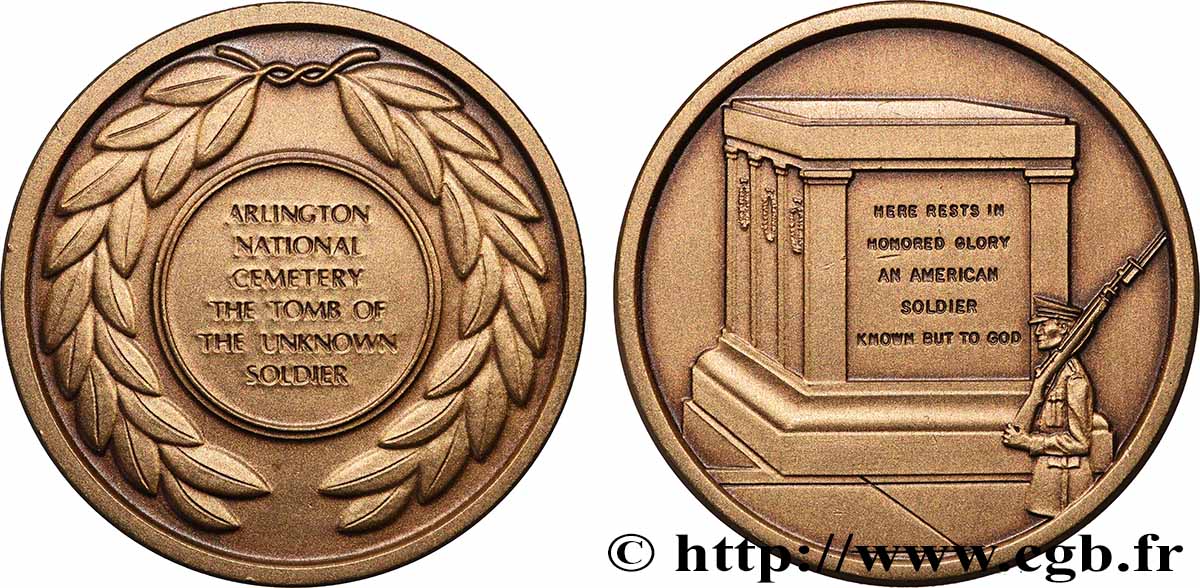 STATI UNITI D&nbsp;AMERICA Médaille, Tombe du Soldat Inconnu SPL