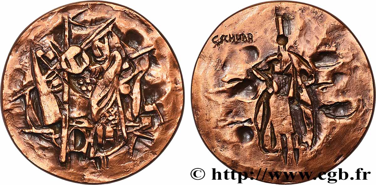 V REPUBLIC Médaille, Bretonne AU
