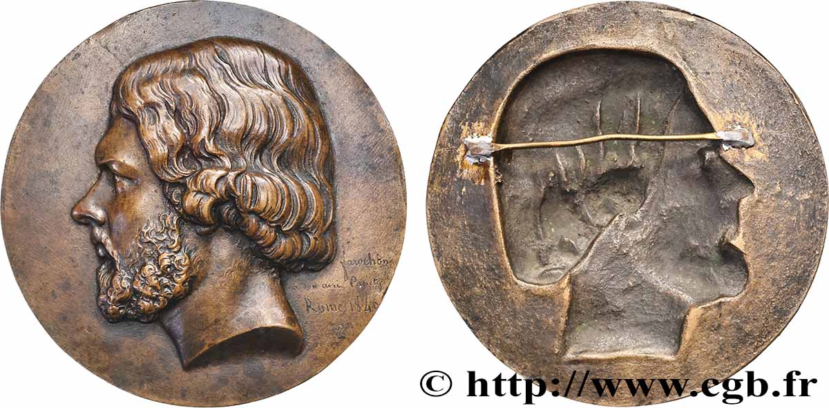 LOUIS-PHILIPPE Ier Fonte, Farochon à son ami Dominique Papety, Rome TTB+