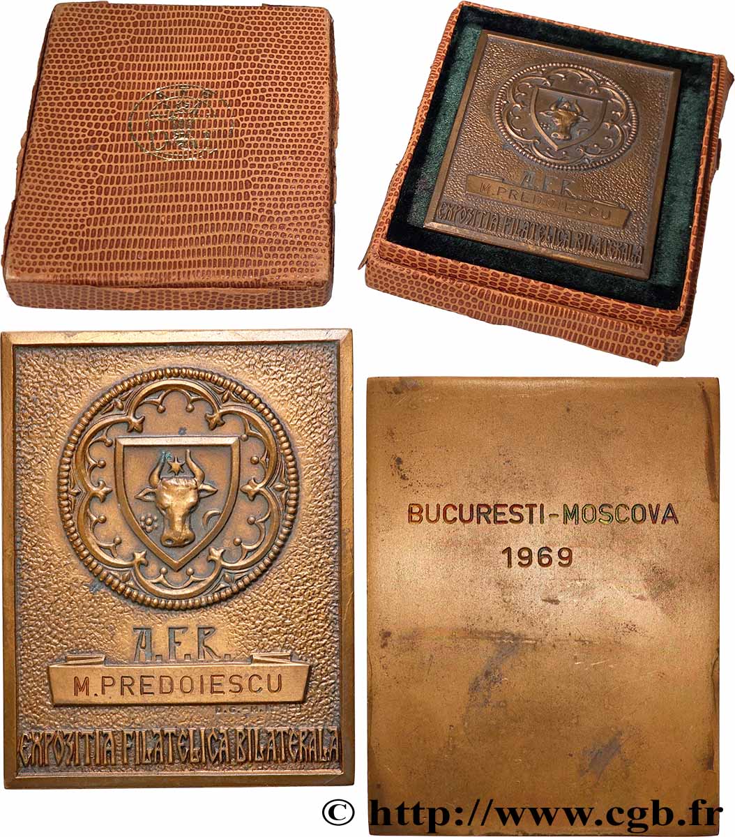 ROMANIA Médaille, Exposition philatélique XF