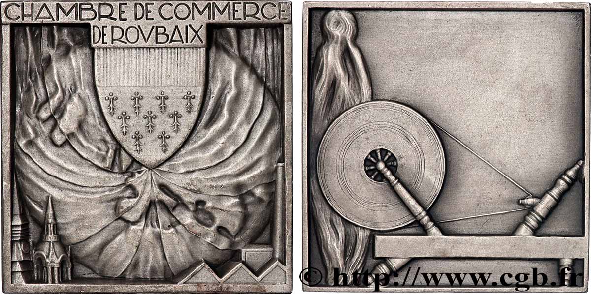 CHAMBRES DE COMMERCE Médaille, Chambre de commerce de Roubaix SUP