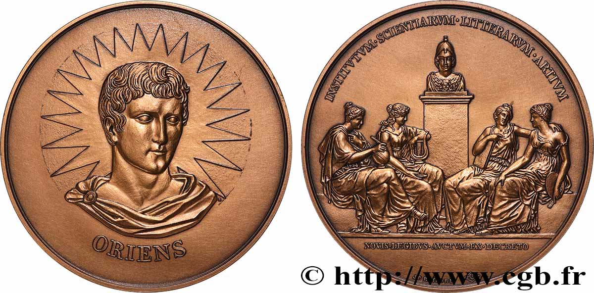 PREMIER EMPIRE / FIRST FRENCH EMPIRE Médaille, Réorganisation de l’Institut AU