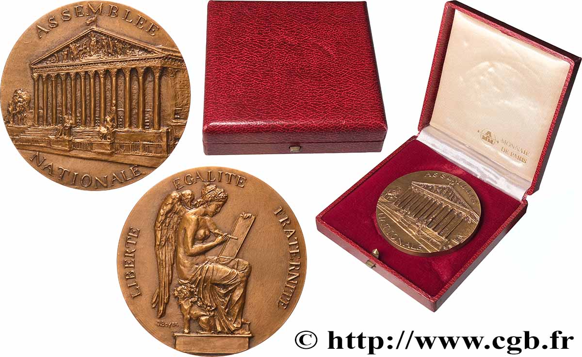 FUNFTE FRANZOSISCHE REPUBLIK Médaille, Assemblée nationale VZ