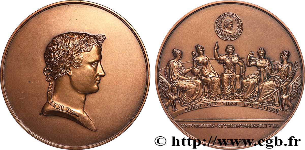PREMIER EMPIRE Médaille, Université, refrappe SUP