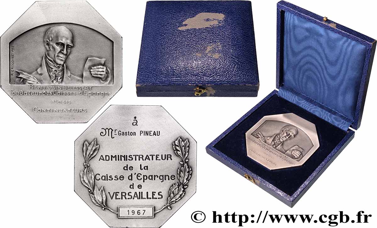 V REPUBLIC Médaille, Conférence générale des caisses d’épargne de France AU