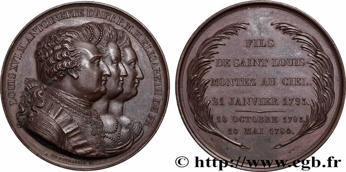 LOUIS XVI Médaille d’hommage à la famille royale SPL