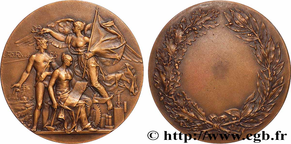 TERCERA REPUBLICA FRANCESA Médaille de récompense MBC+