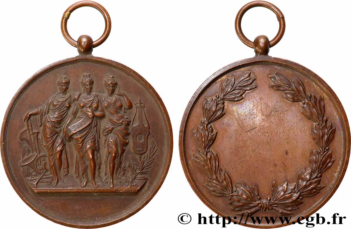 TERCERA REPUBLICA FRANCESA Médaille de récompense MBC+