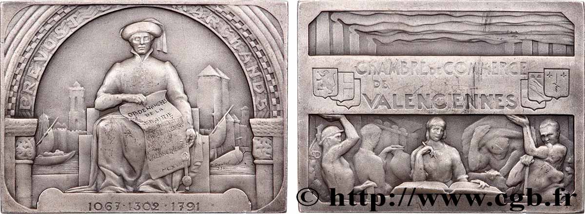 CHAMBERS OF COMMERCE / CHAMBRES DE COMMERCE Plaquette, Chambre de commerce de Valenciennes AU