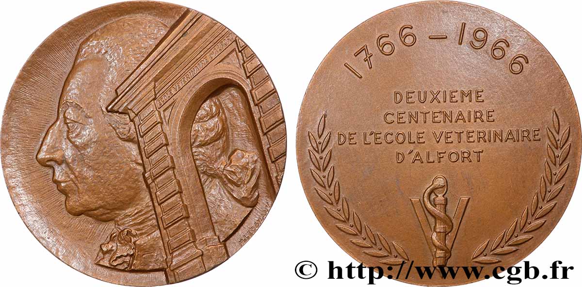 V REPUBLIC Médaille, École vétérinaire d’Alfort AU