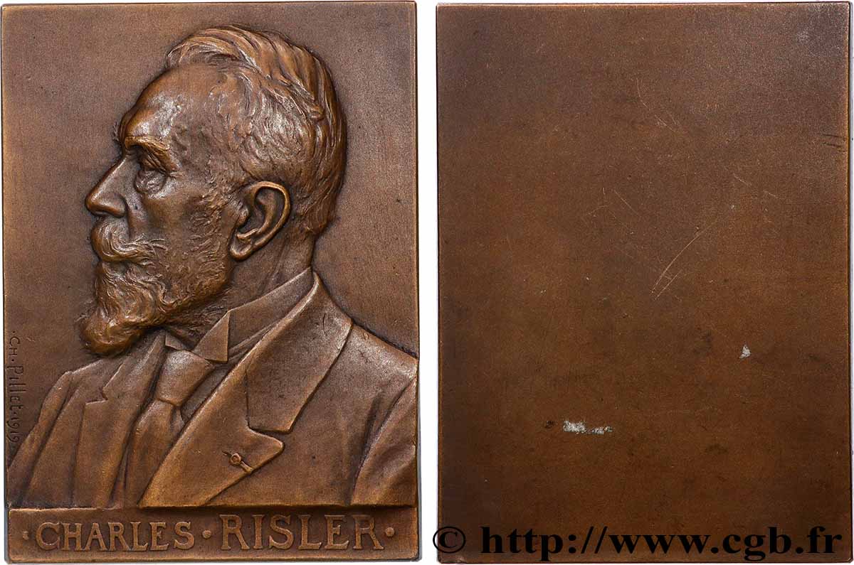 III REPUBLIC Plaquette, Charles Risler AU