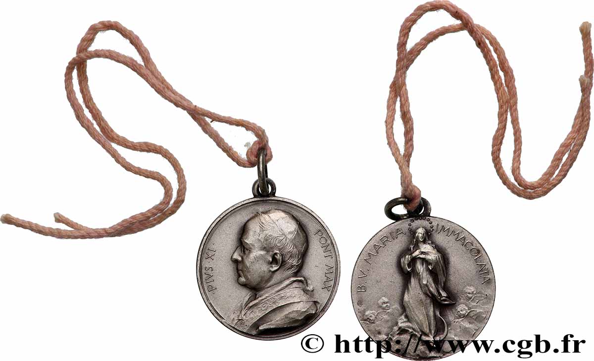 VATICAN - PIUS XI (Achille Ratti) Médaille, La Sainte Vierge AU
