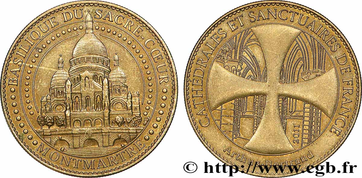 TOURISTIC MEDALS Médaille touristique, Basilique du Sacré Coeur, Montmartre VZ