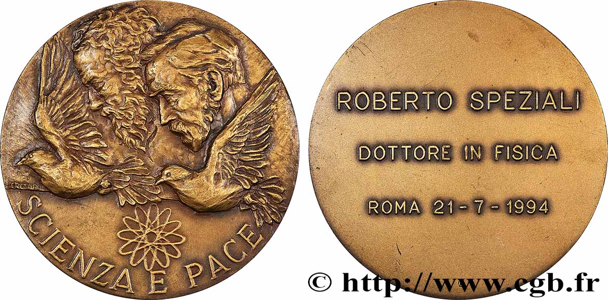 ITALY Médaille, “Science et Paix” AU