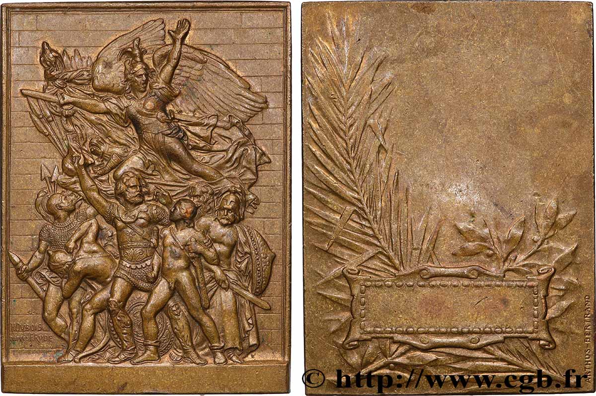 III REPUBLIC Plaquette, Le Départ des volontaires de 1792 AU