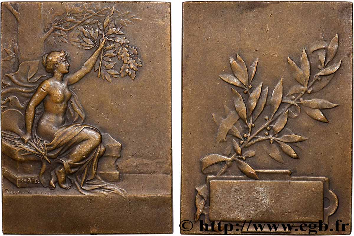 III REPUBLIC Plaquette, Récompense XF