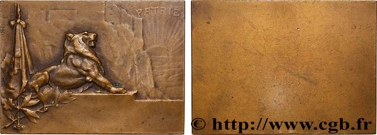 III REPUBLIC Plaquette, Patrie XF