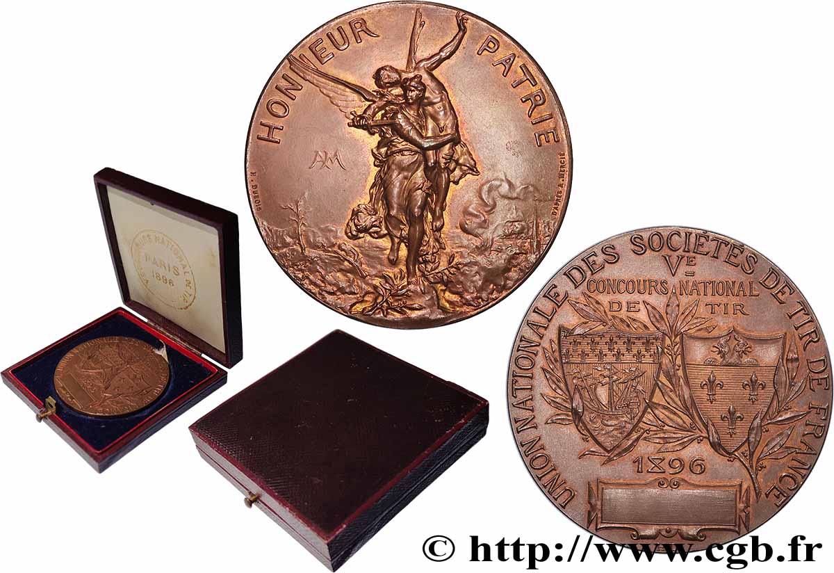TROISIÈME RÉPUBLIQUE Médaille, Honneur et Patrie SUP