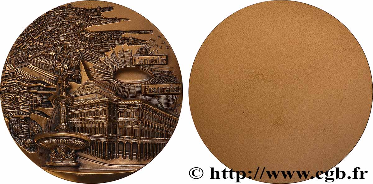QUINTA REPUBLICA FRANCESA Large médaille, La Comédie Française EBC