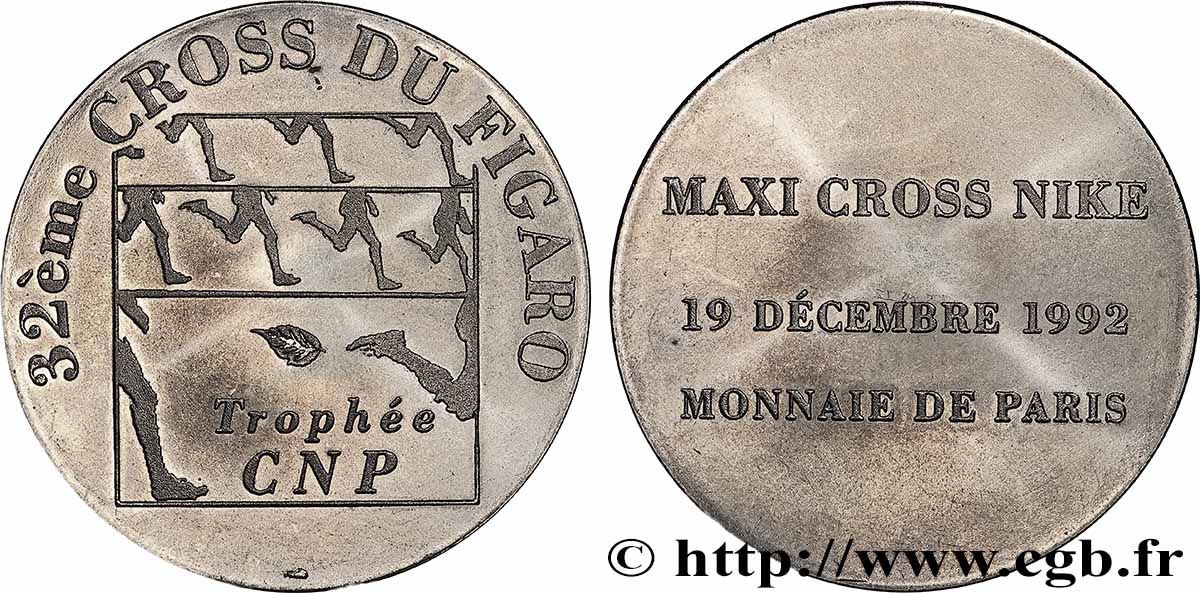 FUNFTE FRANZOSISCHE REPUBLIK Médaille, 32e cross du Figaro VZ