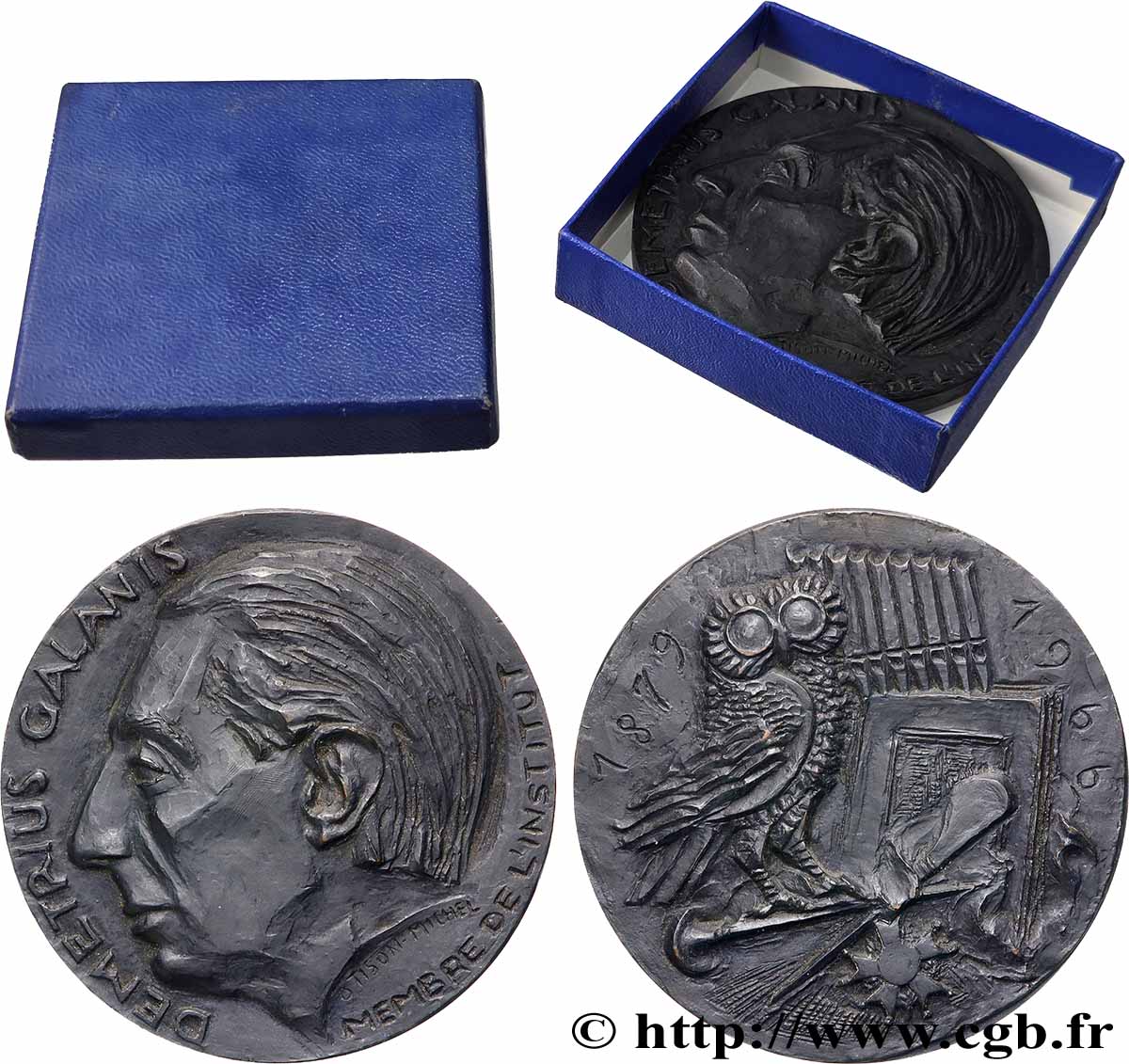 KÜNSTLER: GRAVURER, MALER, BILDHAUER, ZEICHNER Médaille, Demetrius Galanis VZ