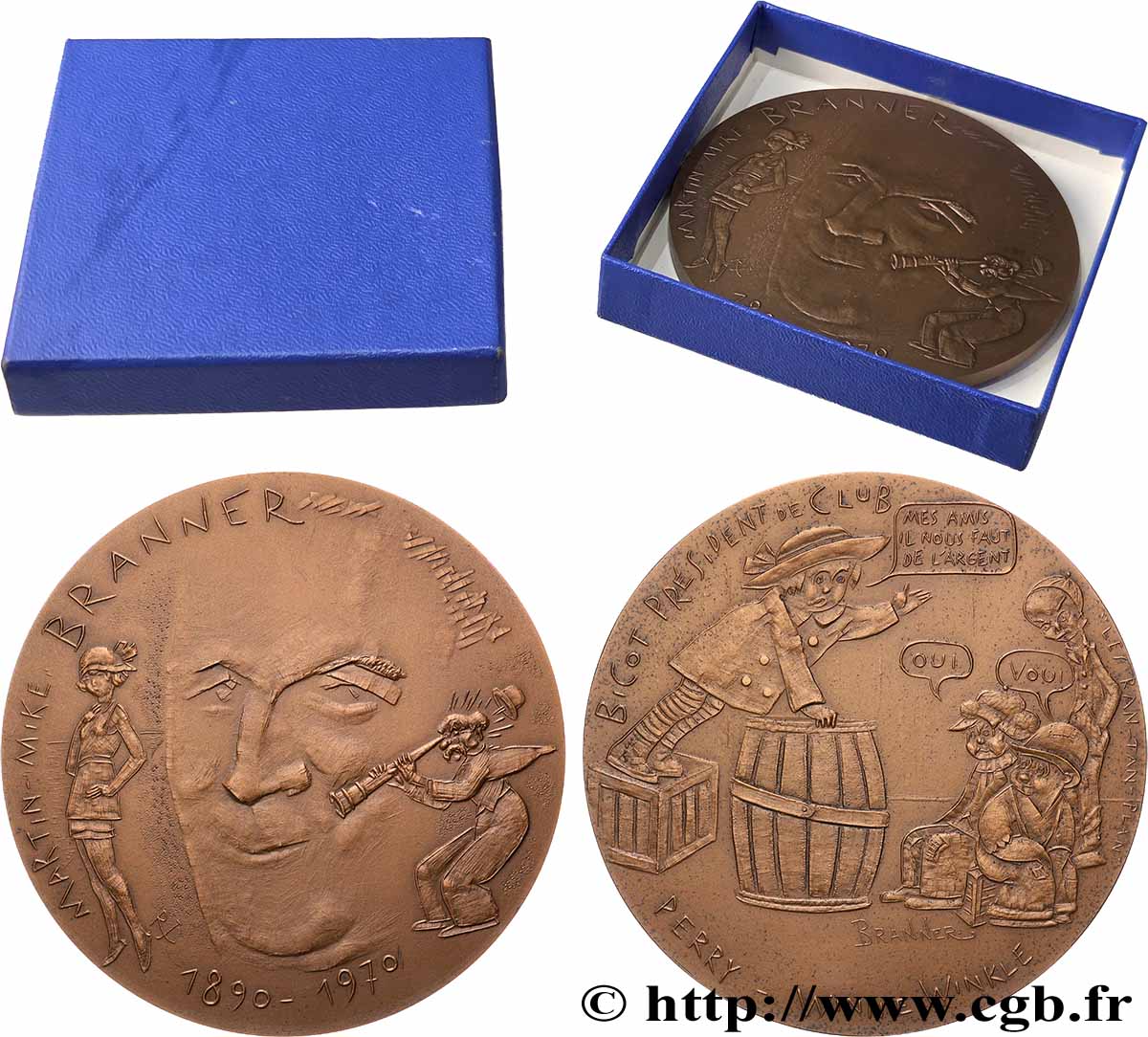 KÜNSTLER: GRAVURER, MALER, BILDHAUER, ZEICHNER Médaille, Martin Branner VZ