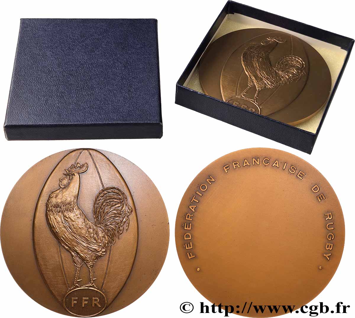 CINQUIÈME RÉPUBLIQUE Médaille, Fédération Française de Rugby SUP