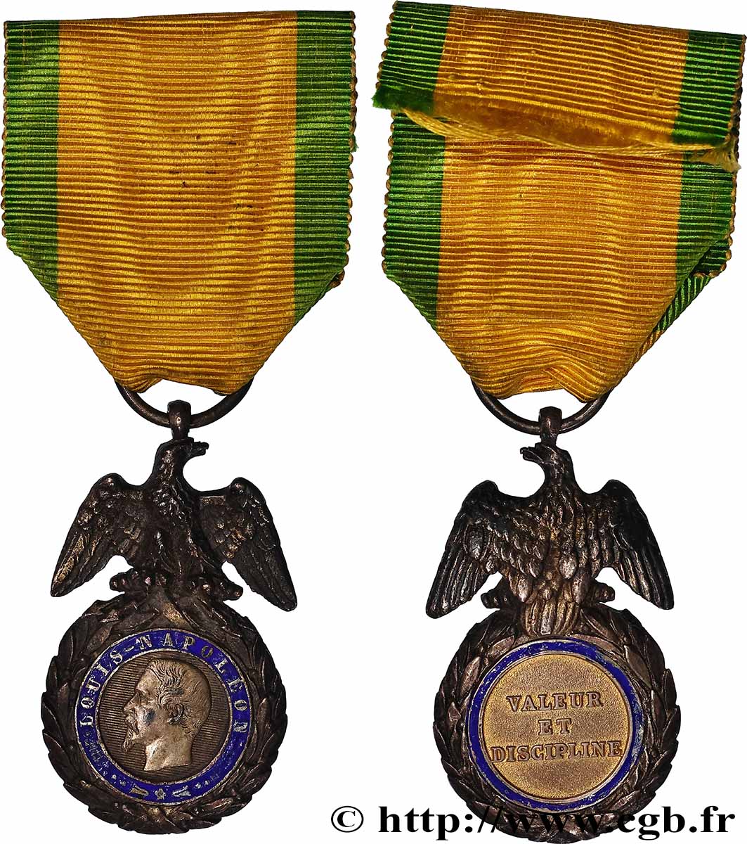 SECOND EMPIRE Médaille militaire, sous-officiers, 2e modèle q.SPL