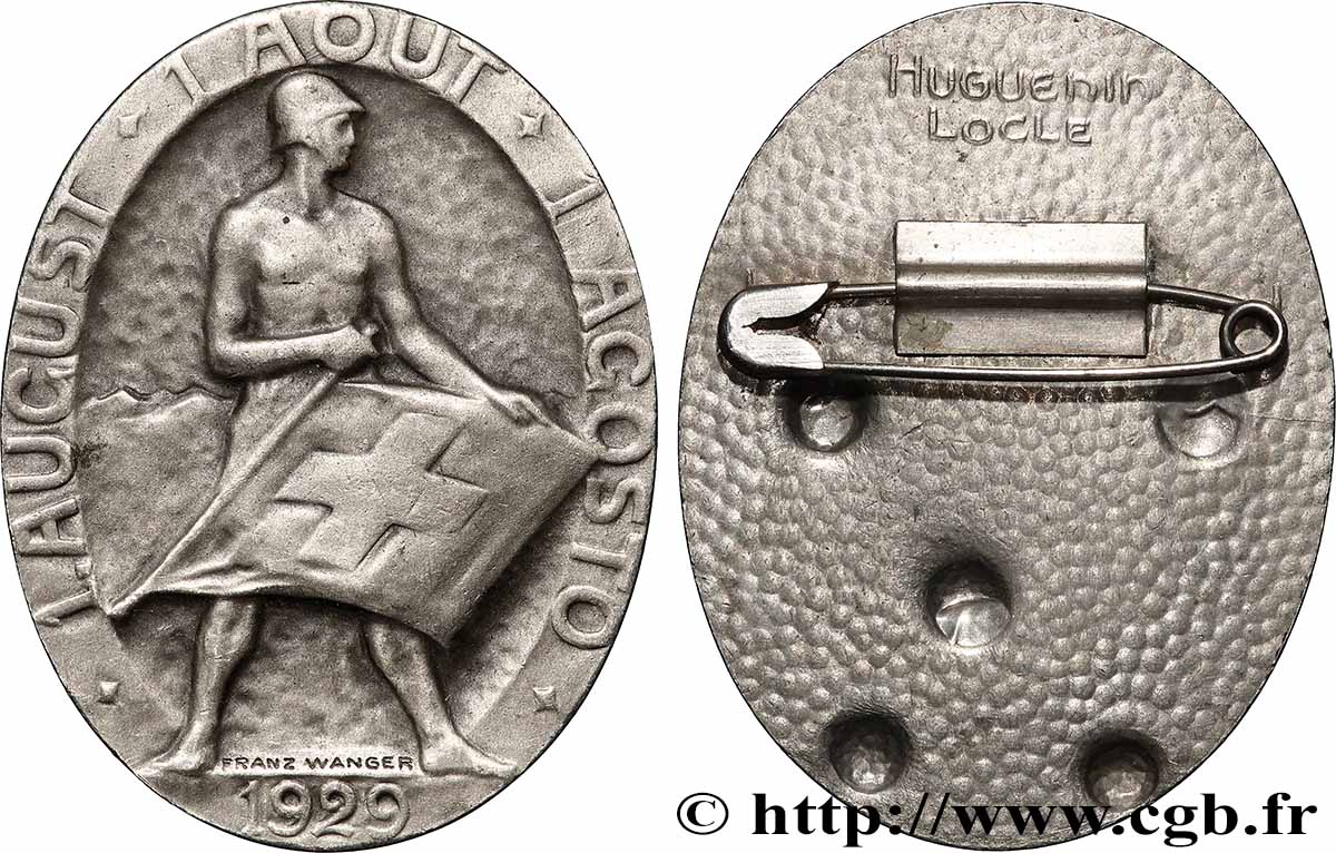 SUISSE Médaille, Journée nationale de la Suisse AU