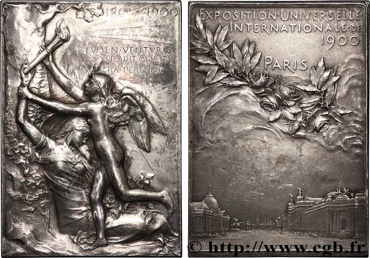 III REPUBLIC Plaquette, Exposition Universelle Internationale AU