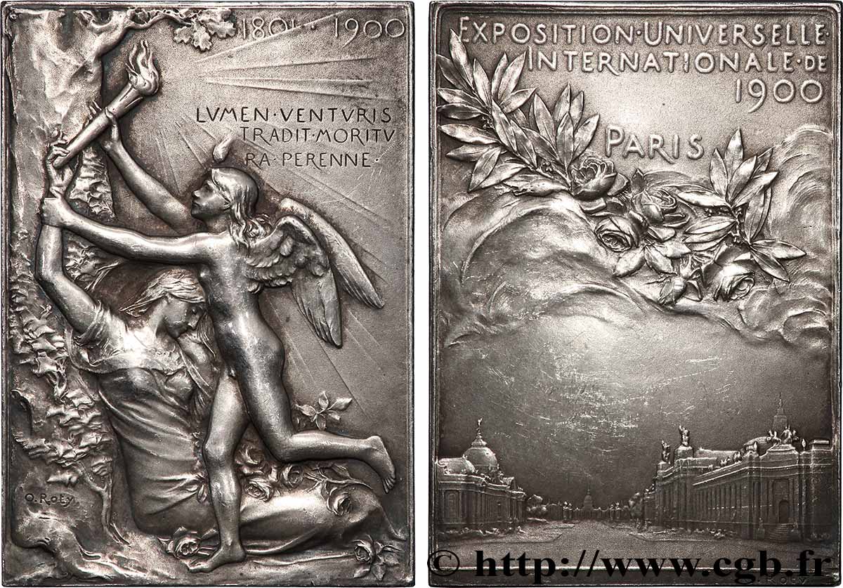 III REPUBLIC Plaquette, Exposition Universelle Internationale AU