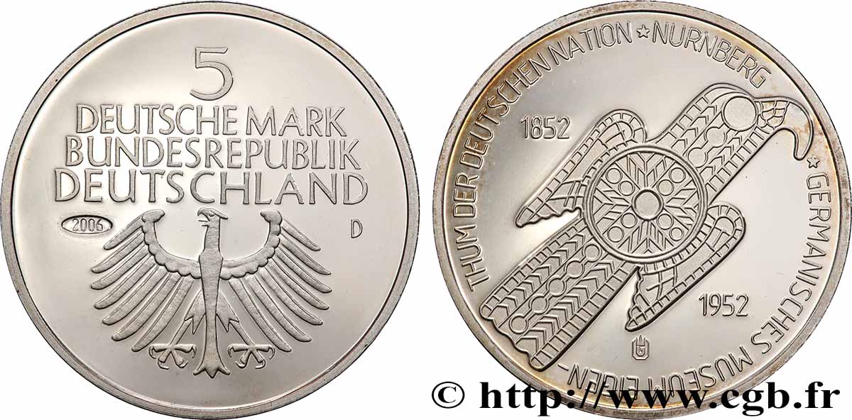 GERMANY Médaille, Copie 5 Mark Musée national germanique de Nuremberg AU
