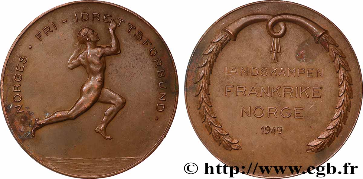 NORUEGA Médaille, Association norvégienne d’athlétisme MBC+