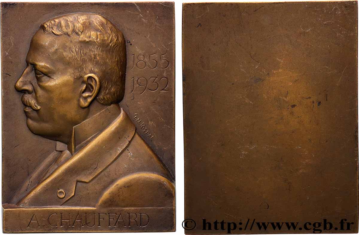 III REPUBLIC Plaquette, Anatole Chauffard AU