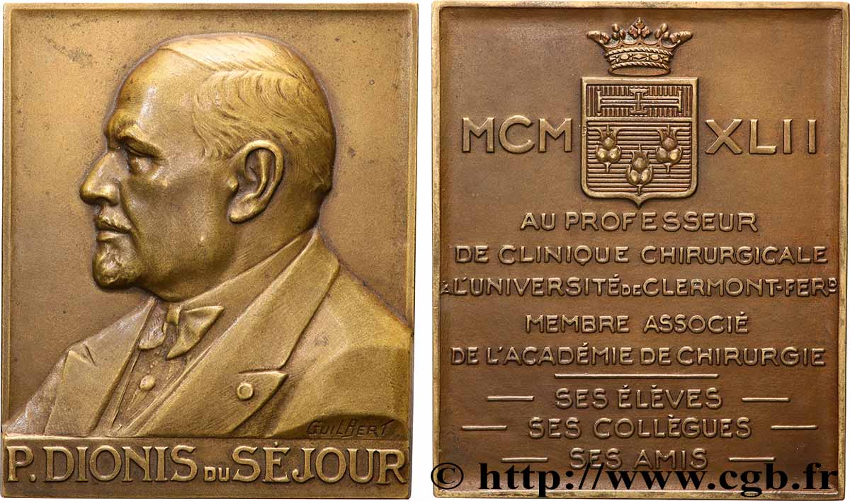 ÉTAT FRANÇAIS Plaquette, Pierre Dionis du Séjour TTB+