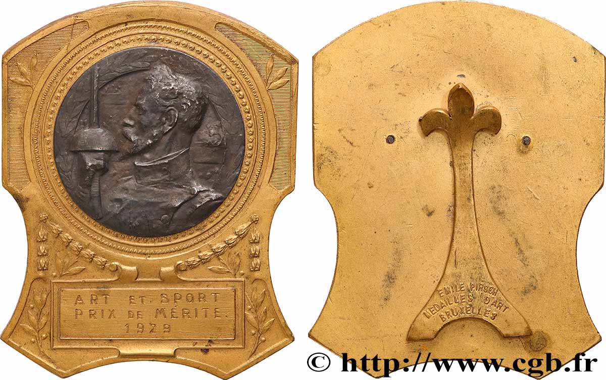 TERZA REPUBBLICA FRANCESE Médaille, Art et Sport, Prix de mérite q.SPL