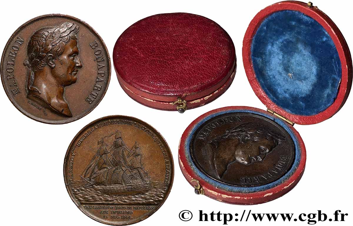 LUIS FELIPE I Médaille, Translation du corps de Napoléon Ier MBC