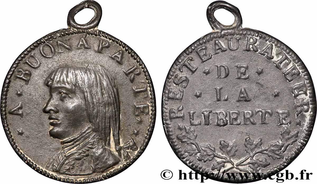 CONSULAT Médaille, Bonaparte, restaurateur de la liberté XF