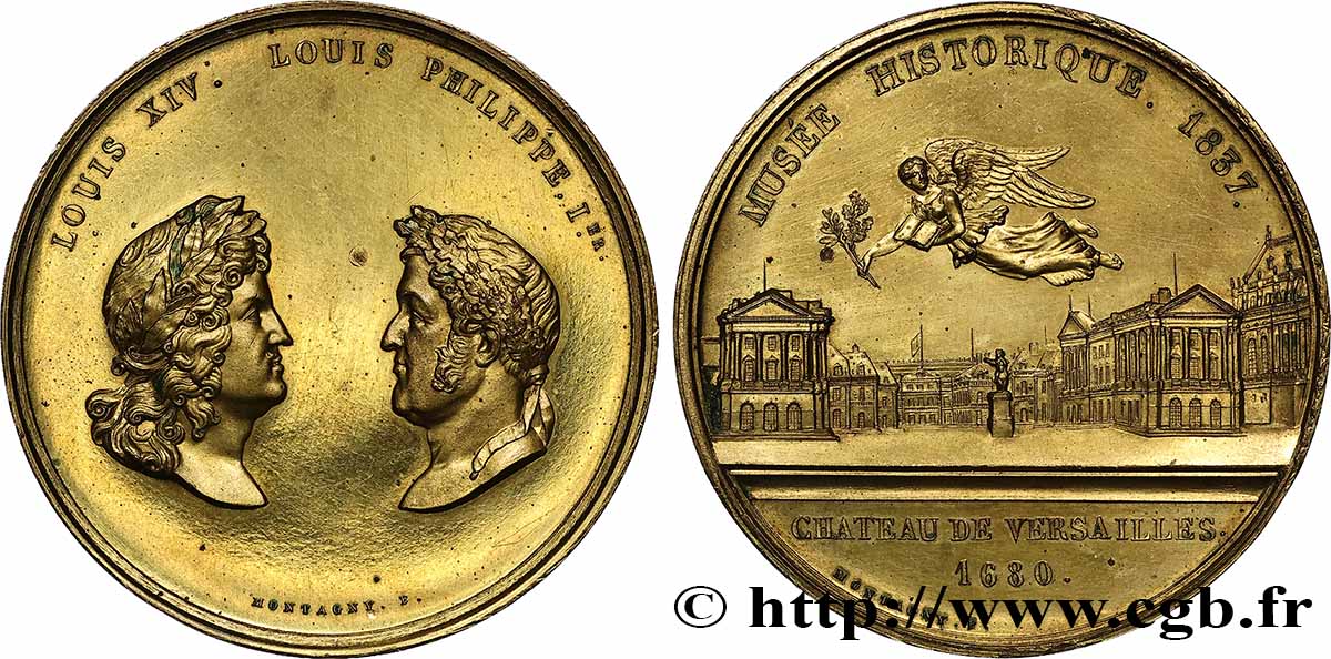 LOUIS-PHILIPPE I Médaille, Inauguration du Musée de Versailles AU