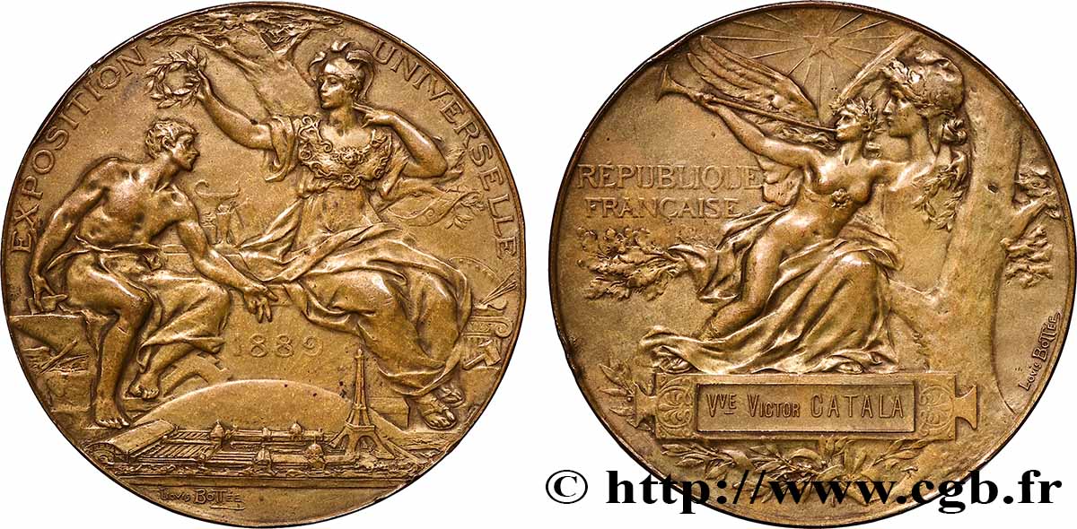 TROISIÈME RÉPUBLIQUE Médaille, Exposition Universelle TTB