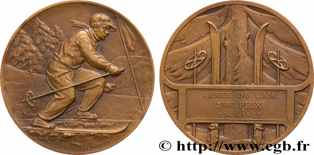 ÉTAT FRANÇAIS Médaille, Armée de l’air, 2e prix SUP