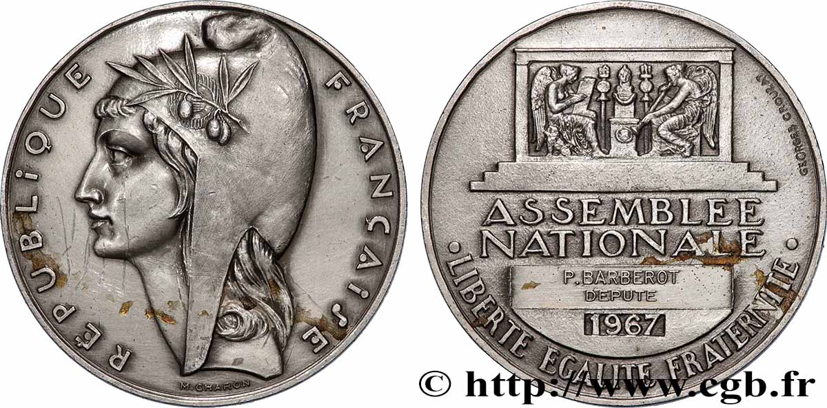 V REPUBLIC Médaille parlementaire, IIIe législature AU