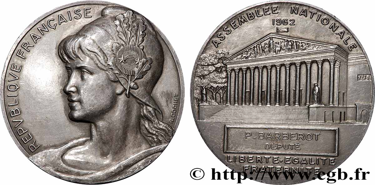V REPUBLIC Médaille parlementaire, IIe législature AU