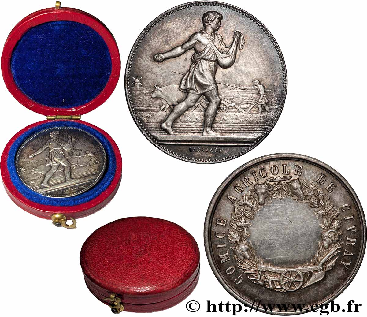 III REPUBLIC Médaille, Comice agricole AU
